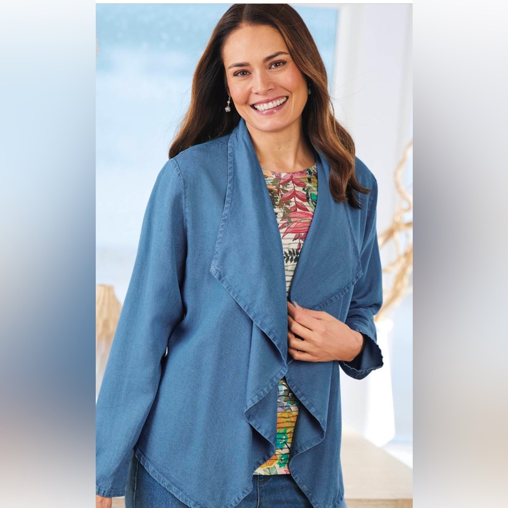Northstyle  lyocell denim Drapey jacket new